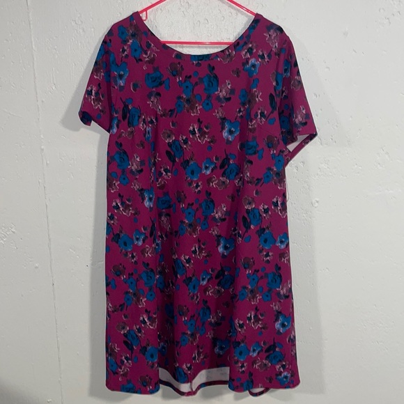 Lane Bryant Floral Dress - Pink and Blue - Picture 1 of 8